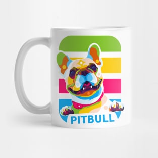 Little Pitbull Colorful Pop Art Mug